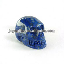 Natural Lapis Lazuli gemstone skull carved ,gemstone carved skull